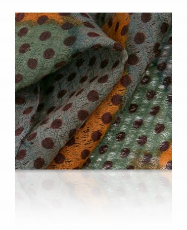 Палантин Женский SW-PATCH.POLKA/GREENISH